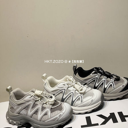 左左家儿童2026春夏新款户外登山鞋韩版男女学生透气轻便运动鞋