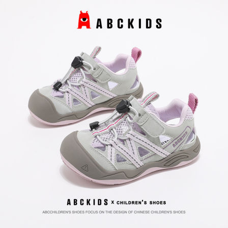 abckids儿童包头运动凉鞋女童2026新款女款夏季童鞋网面透气鞋子