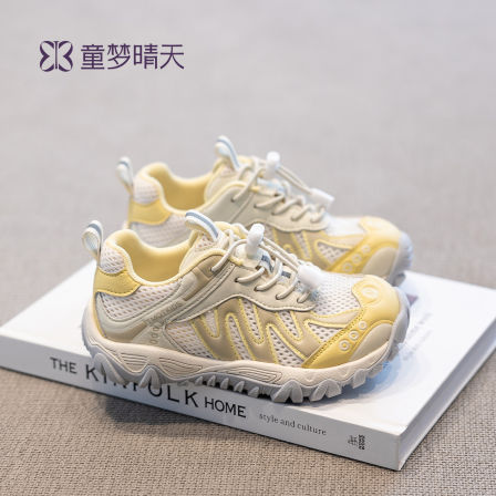 童梦晴天女童鞋运动鞋网面透气2026新款儿童登山鞋夏季巨好看鞋子