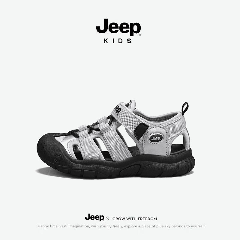 jeep儿童包头凉鞋夏季2026新款防滑户外沙滩鞋男童鞋子涉水朔溪鞋主图