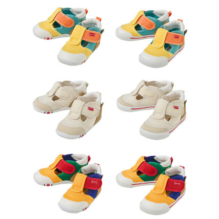 日本新款 mikihouse冰淇淋透气网面凉鞋72-9306-146/72-9307-149