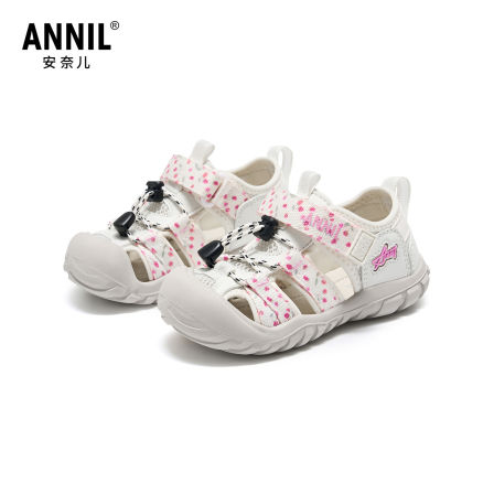 安奈儿儿童凉鞋轻便软底休闲鞋女童鞋子包头溯溪涉水鞋户外沙滩鞋
