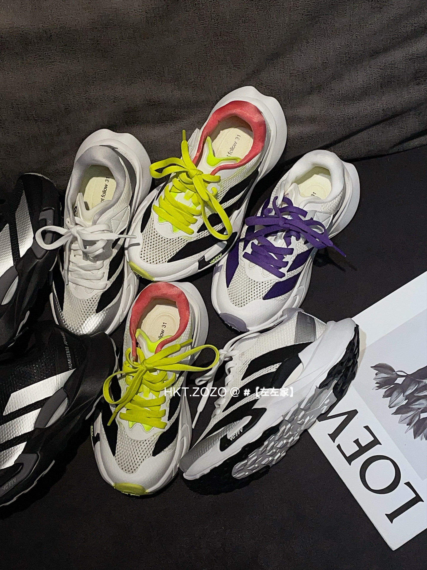 左左家HKT儿童超轻防滑跑步鞋2026春夏新款炫彩男女童学生运动鞋主图