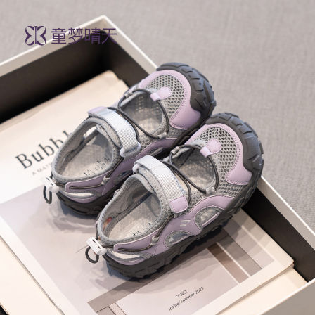 童梦晴天女童凉鞋夏季2026新款女孩包头运动鞋夏天儿童溯溪鞋透气