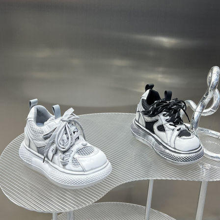 增高老爹鞋女2026年春季新款小个子欧美风轮胎底显瘦百搭松糕鞋