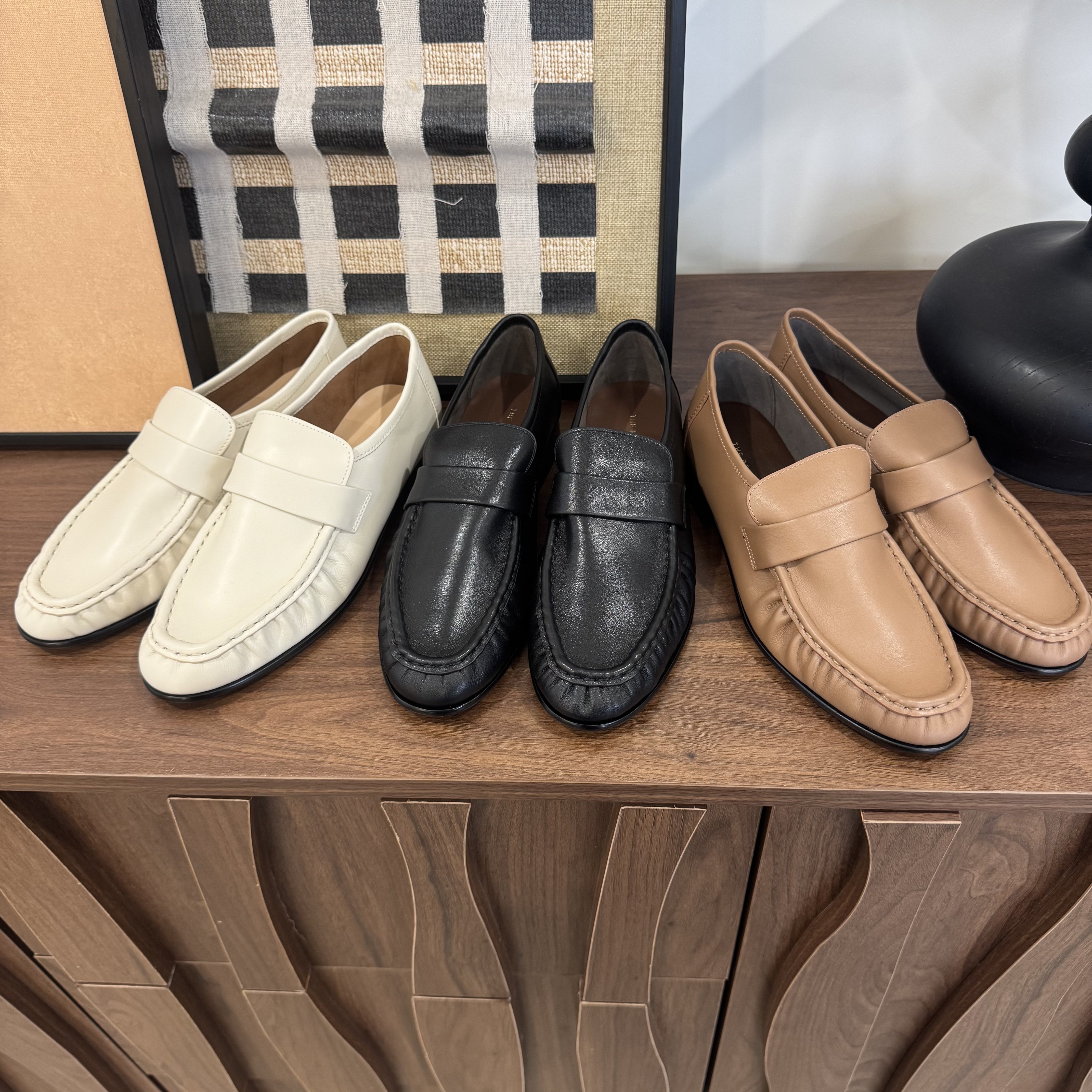 CDL 面：小牛皮 内：进口透染羊皮 意大利真皮底褶皱乐福鞋XZ8331主图