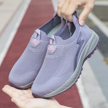 张凯丽老人鞋子女2026新款夏季一脚蹬妈妈鞋中老年舒适健步运动鞋