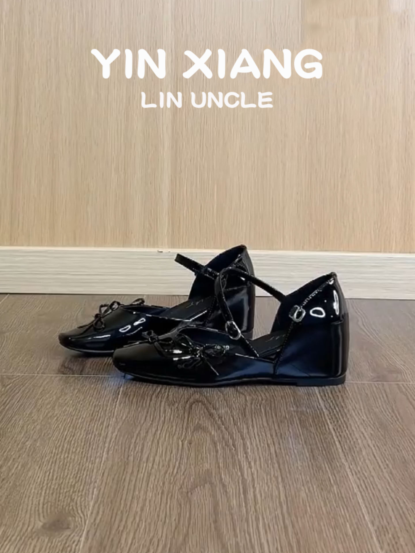 羊皮版~法式真皮内增高一字扣气质单鞋女蝴蝶结真皮包头时装凉鞋主图