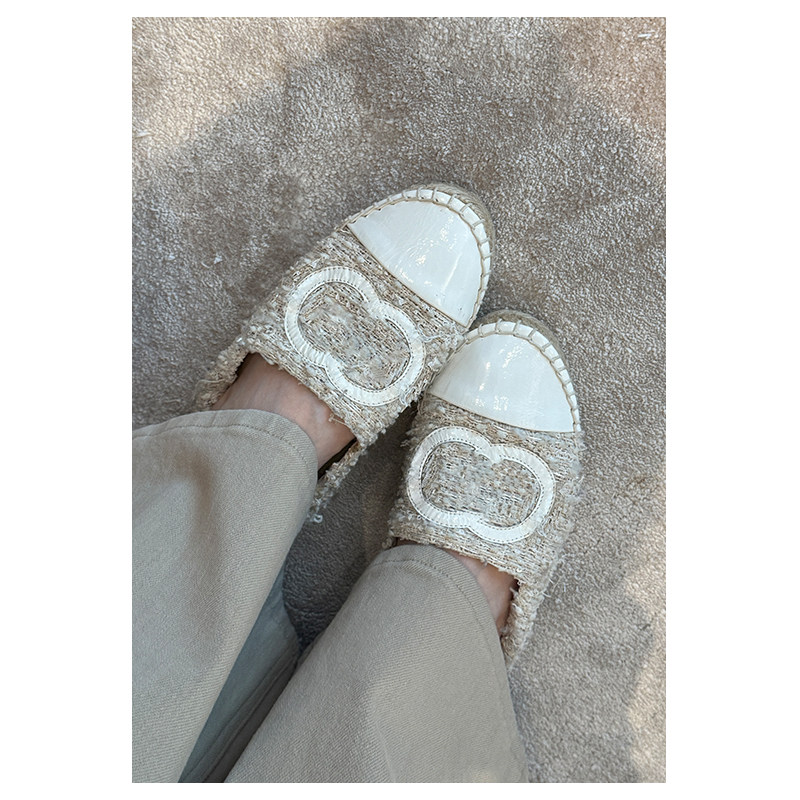 中古软呢休闲厚底增高一脚蹬渔夫鞋女2026夏新款懒人外穿单鞋主图