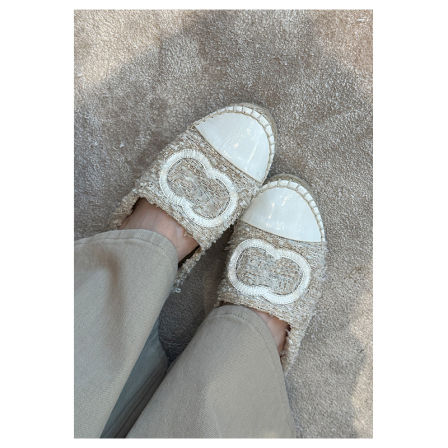 中古软呢休闲厚底增高一脚蹬渔夫鞋女2026夏新款懒人外穿单鞋