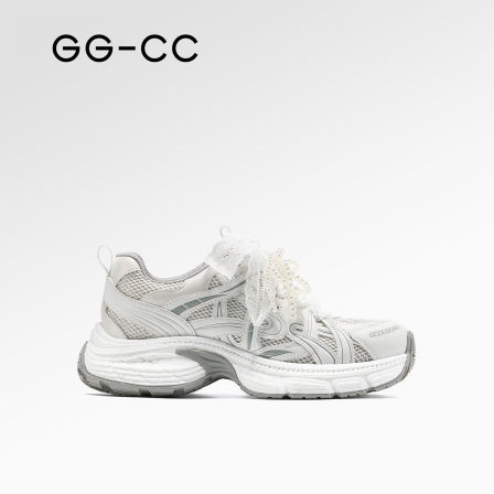 【直播专享 9点开价】GGCC春夏新款芭蕾风老爹鞋网面休闲运动鞋子