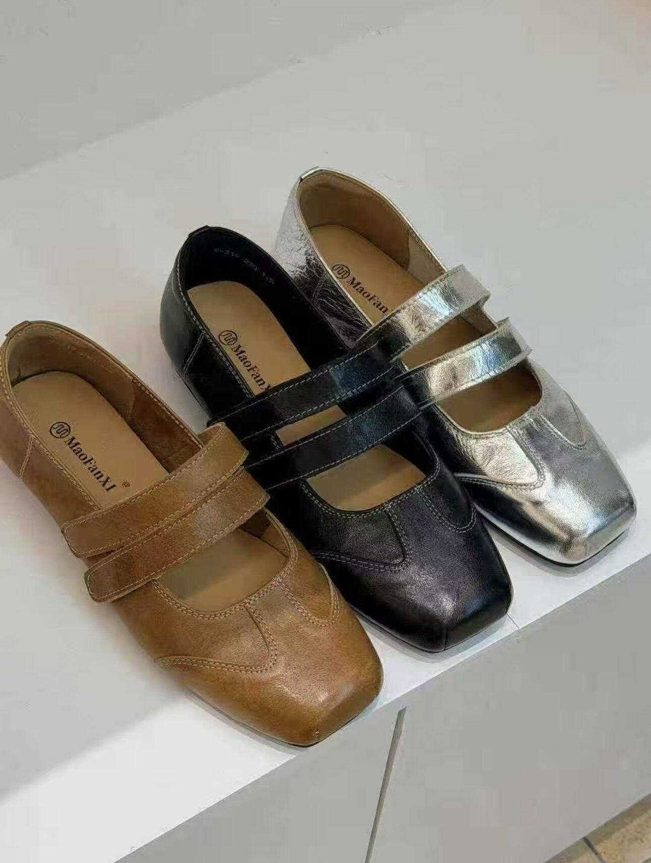MFX 2026新款百搭时尚魔术贴韩系玛丽珍单鞋 9-319主图