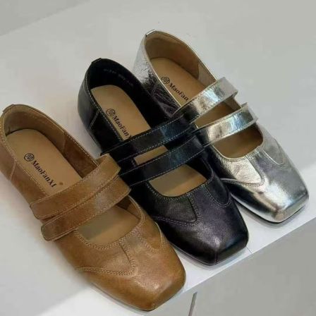 MFX 2026新款百搭时尚魔术贴韩系玛丽珍单鞋 9-319