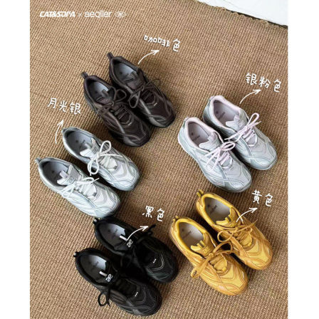 猫与沙发×aeqller/竟速鞋隐形增高新款运动休闲鞋轻便透气徒步鞋