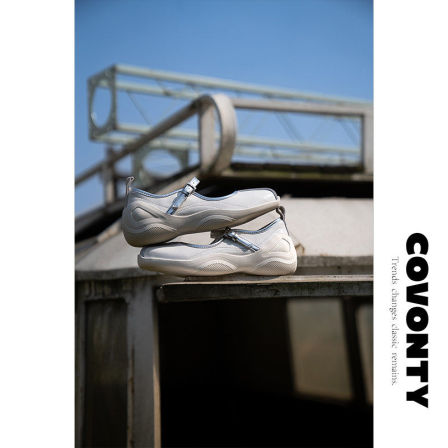 COVONTY【超能小太阳】运动风玛丽珍鞋女厚底内增高单鞋