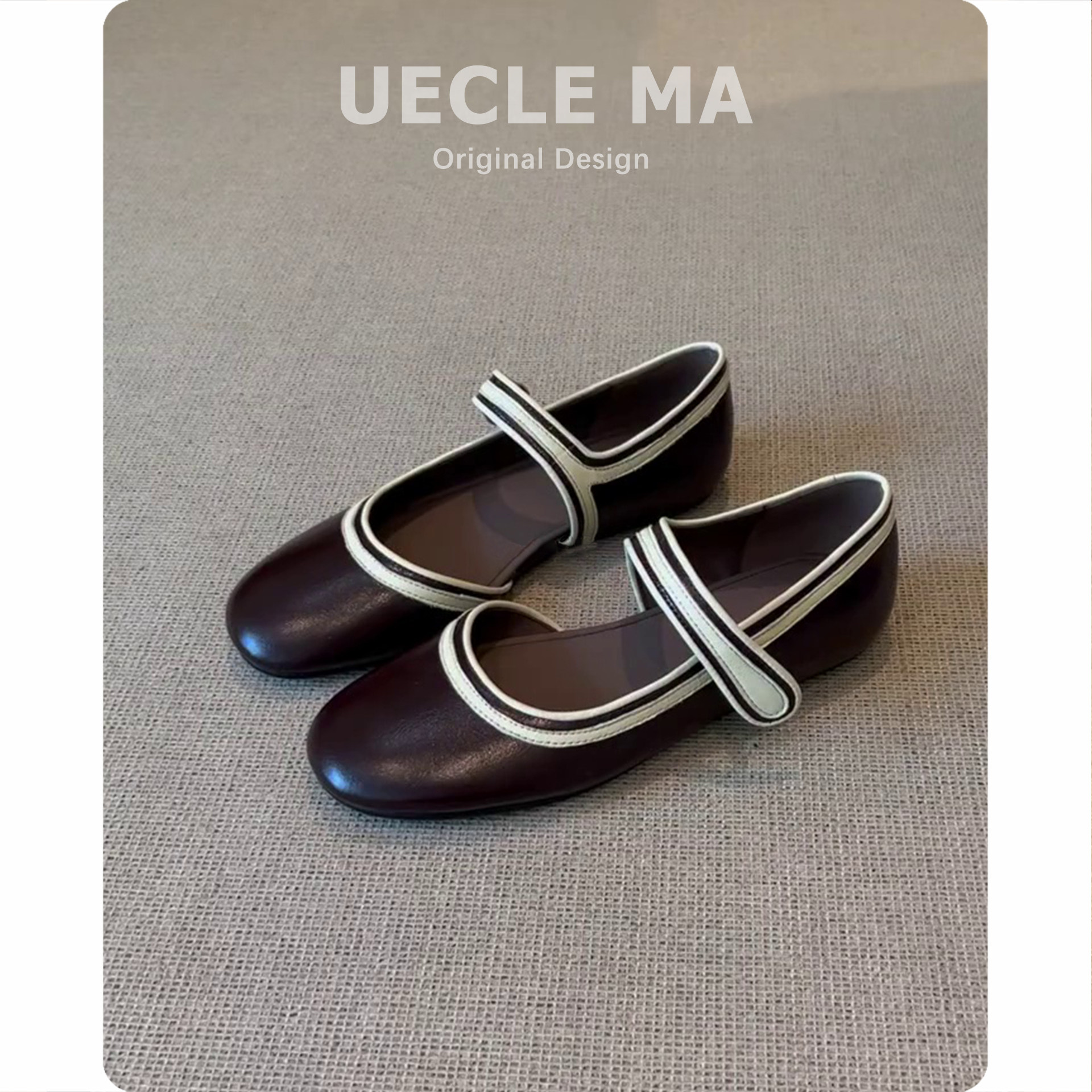 羊皮版~法式休闲包头凉鞋女夏季外穿2026新款配裙子百搭玛丽珍鞋主图