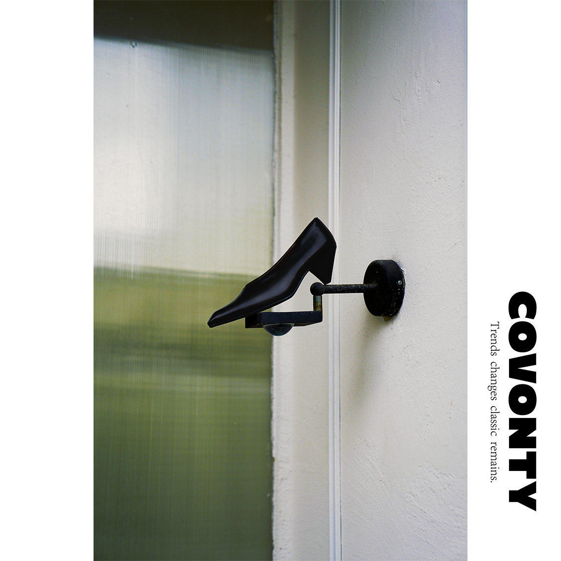 COVONTY【超能小太阳】 马皮锥形跟女巫单鞋女尖头奶奶鞋主图