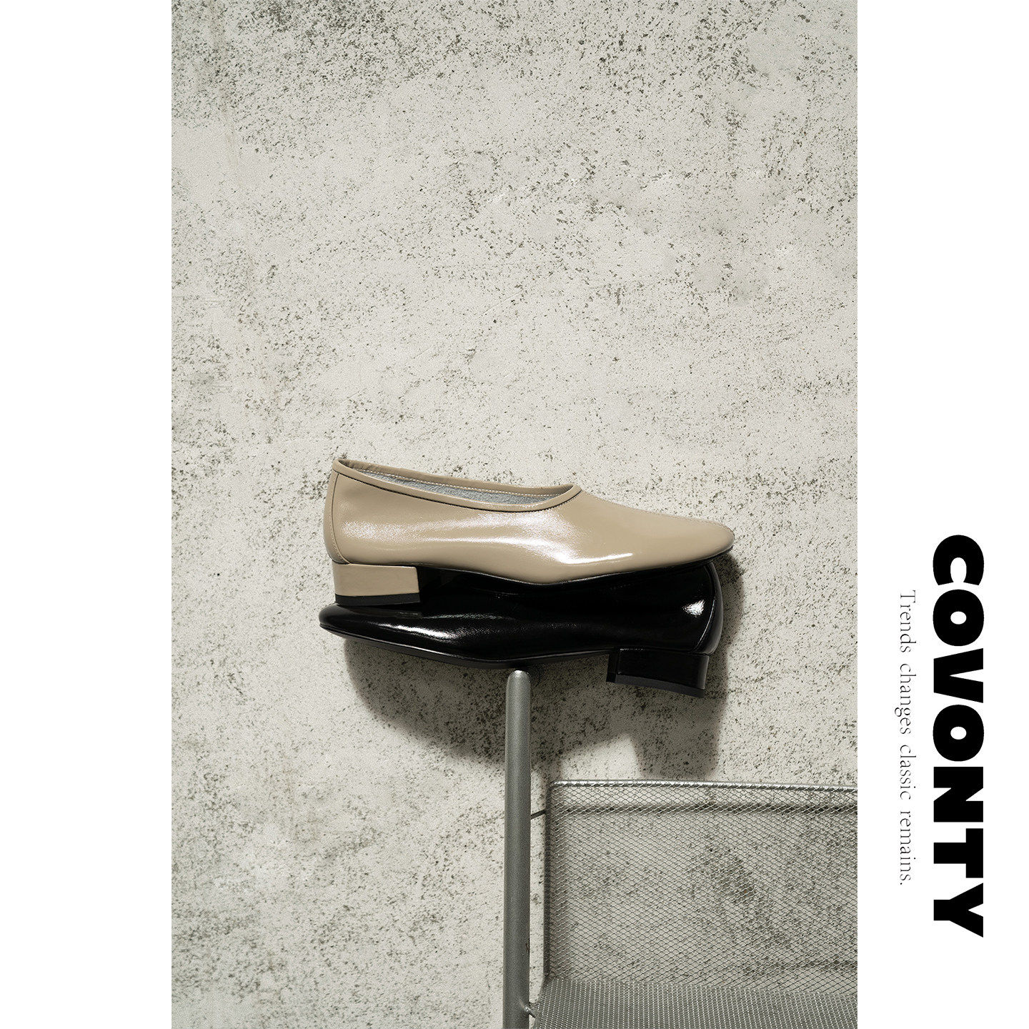 COVONTY【超能小太阳】法式复古手套鞋浅口圆头芭蕾单鞋女主图