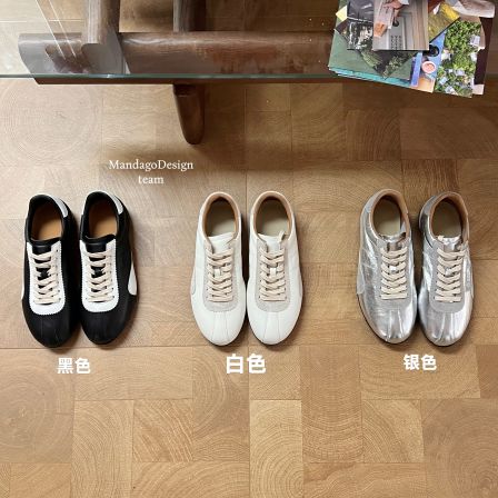 MANDAGO 手工全头层牛皮软底显瘦复古德训鞋女鞋子休闲鞋JL-38WX