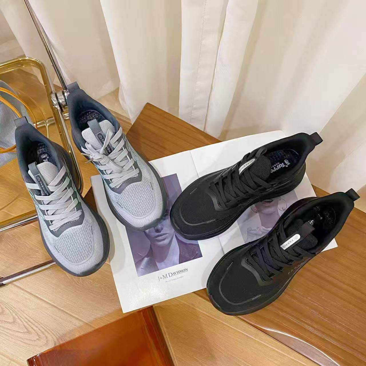 VK定制 韩版男款时尚休闲运动鞋670主图