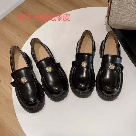 4.3小榴莲【跑单限购】超纤百搭乐福鞋603-6 H809