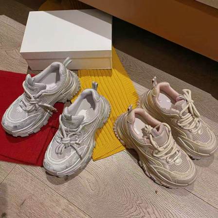 VK定制 韩版真皮时尚休闲运动鞋女221-789