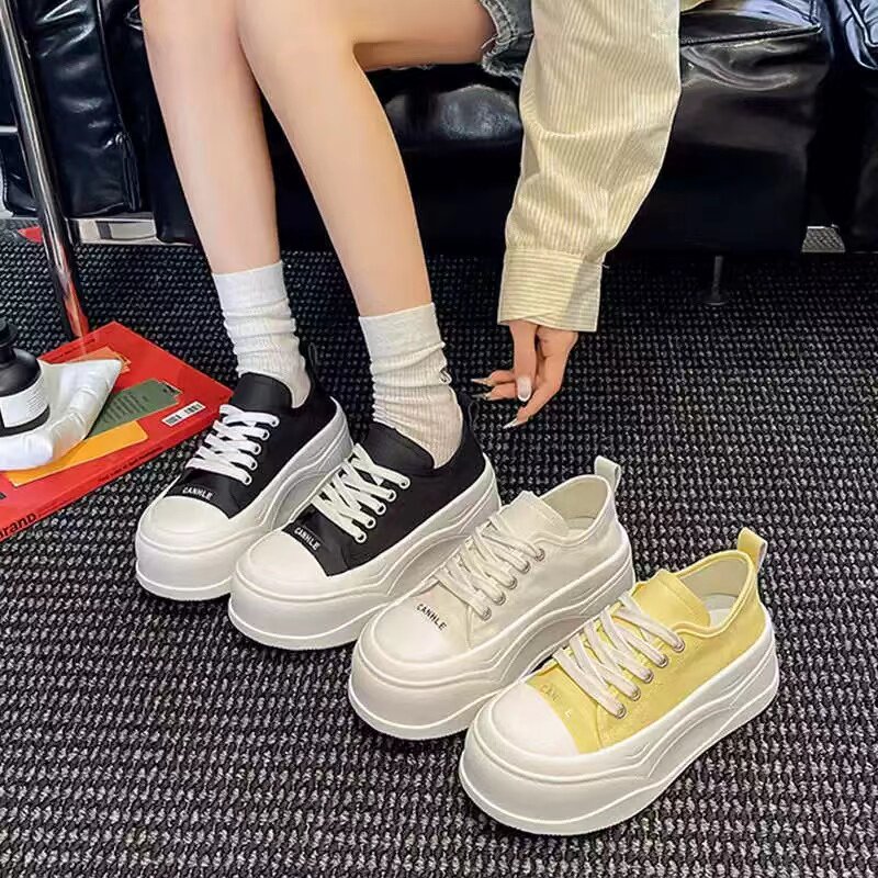 3.26+【雪儿自留.不褪不换】有40码轻便松糕鞋增高休闲板鞋B94#主图