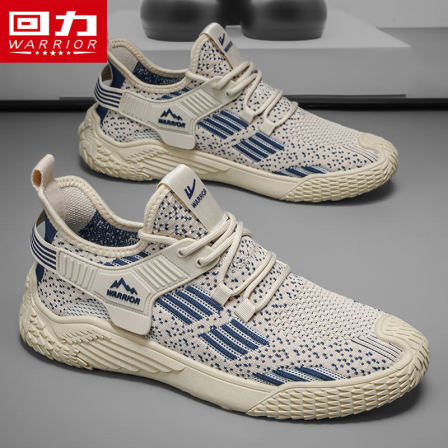 回力男鞋飞织网面运动鞋夏季透气软底防滑网鞋工作休闲跑步椰子鞋