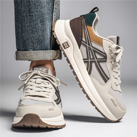 阿甘男鞋夏季网面透气防滑防臭内增高软底青少年休闲跑步运动潮鞋