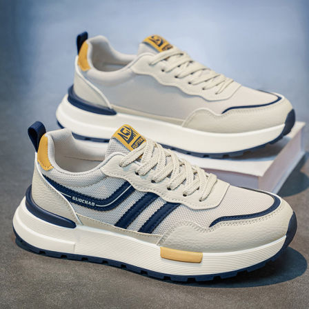 阿甘男鞋夏季透气网面鞋防滑防臭跑步运动鞋软底增高休闲老爹潮鞋