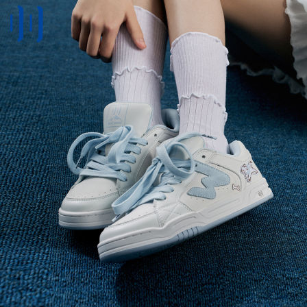 顽刻ollieskate腊肠小狗配色W系列休闲低帮男女国潮冷粘滑板鞋