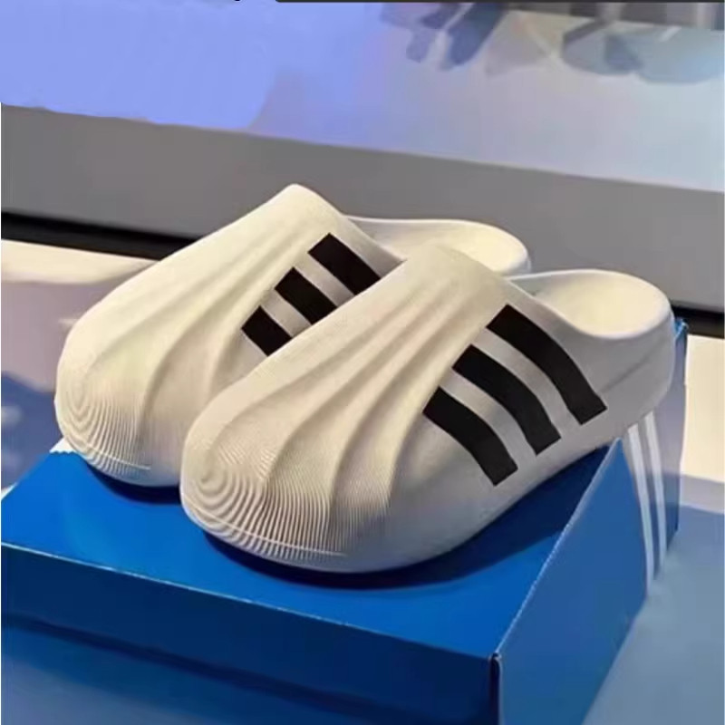 贝壳头拖鞋男女款2026新款外穿厚底懒人一脚蹬运动包头半拖洞洞鞋主图