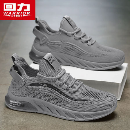 回力男鞋夏季飞织网面透气运动休闲登山旅游工作轻便软底跑步潮鞋