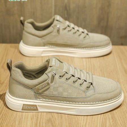 森马帆布鞋男款夏季透气百搭休闲板鞋男士一脚蹬轻便运动软底布鞋