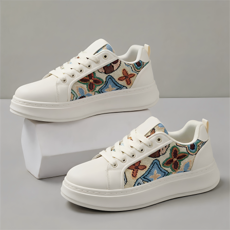 男鞋2026新款夏季透气潮流厚底小白鞋轻便初中生百搭休闲运动板鞋