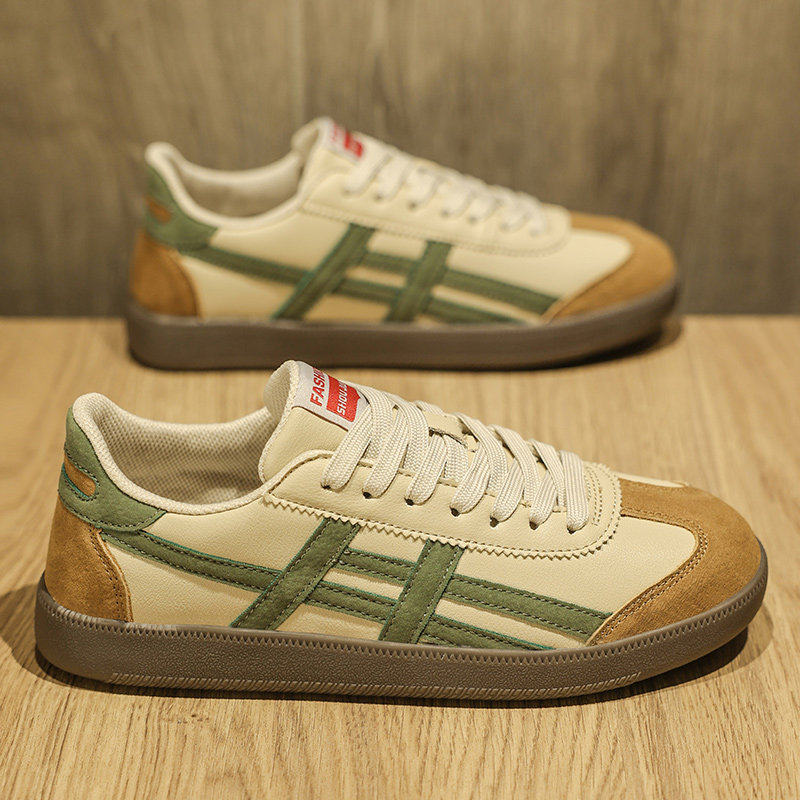 春秋季阿甘男鞋子潮牌百搭潮流休闲旅游2026新款青年运动德训板鞋主图