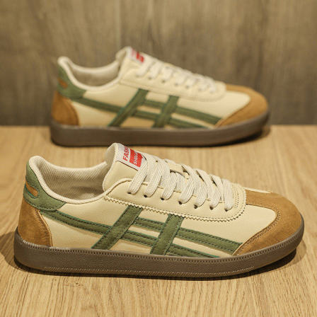 春秋季阿甘男鞋子潮牌百搭潮流休闲旅游2026新款青年运动德训板鞋