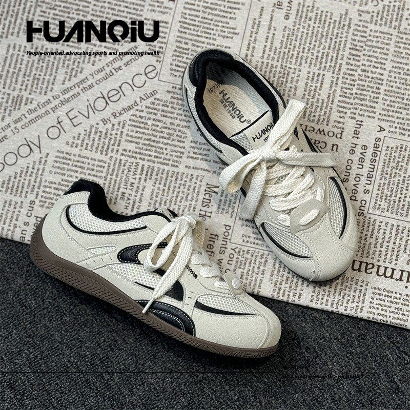 环球网面透气德训鞋男春夏季2026新款爆款赛车鞋复古百搭板鞋男鞋主图