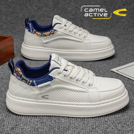 德国骆驼动感板鞋男士休闲韩版小白鞋百搭民族风运动鞋透气学生鞋