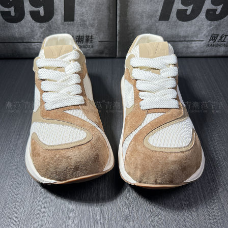 美拉德风复古阿甘鞋男 厚底增高网面透气运动鞋 潮牌休闲老爹鞋