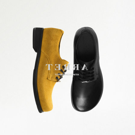 半圆头牛皮系带德比休闲增高真皮皮鞋通勤时尚百搭TERRAINCOGNITA