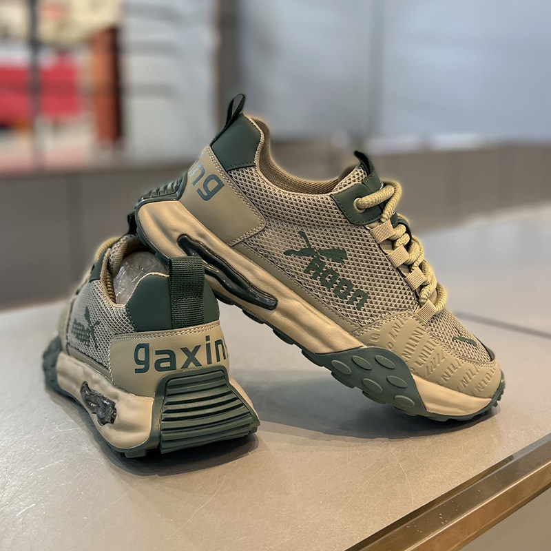 爆款网面鞋男夏季运动透气薄款运动休闲鞋男士舒适厚底耐磨老爹鞋主图