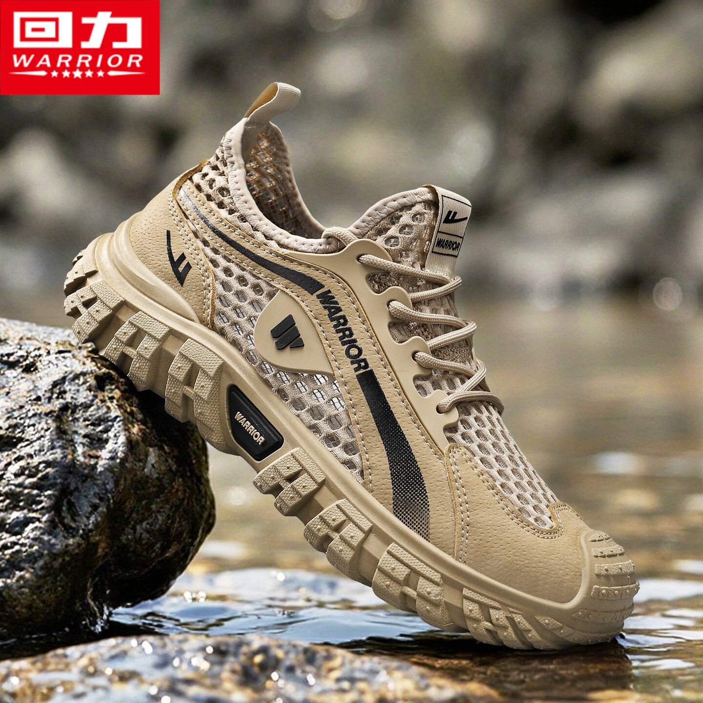 回力凉鞋男夏季网面透气镂空防臭运动包头开车涉水沙滩溯溪洞洞鞋主图