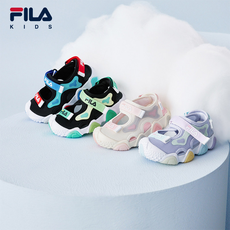 FILA KIDS斐乐童鞋儿童凉鞋2026夏季新款男女婴幼童魔术贴包头鞋主图