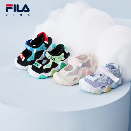 FILA KIDS斐乐童鞋儿童凉鞋2026夏季新款男女婴幼童魔术贴包头鞋