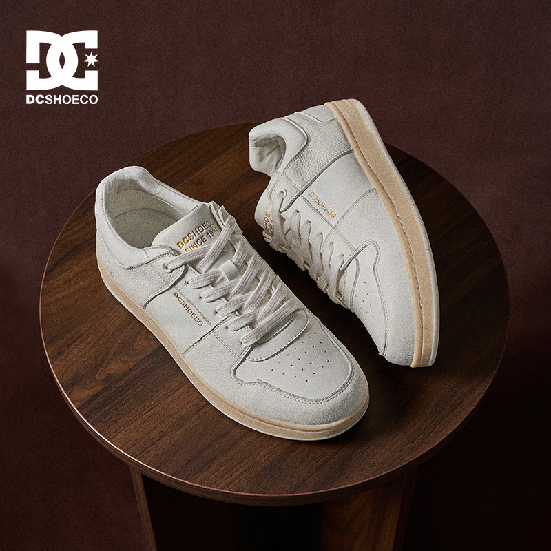 DCSHOES MARLOW LUX 26夏季新款百搭小白鞋休闲鞋老钱风真皮男鞋主图