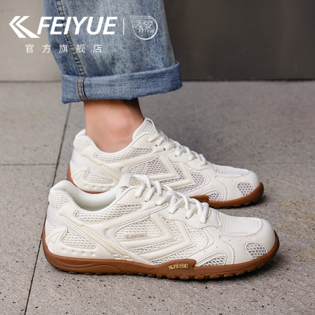 feiyue/飞跃男鞋透气网鞋2026夏季新款软底舒适休闲健身运动鞋子