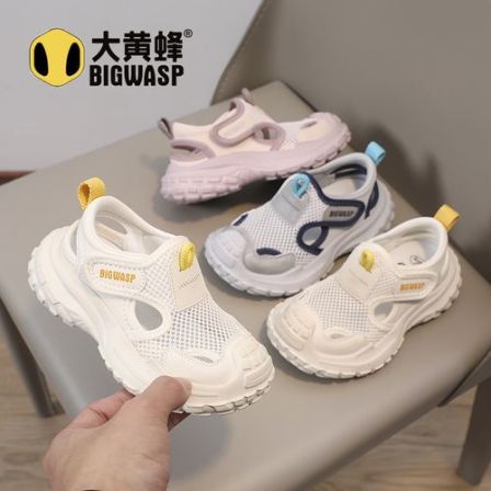 大黄蜂儿童鞋子凉鞋男女童2026夏季新款框子鞋网面透气休闲跑步鞋