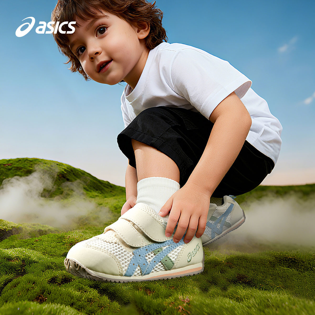 ASICS/亚瑟士童鞋2026年新款男女童透气舒适网面宝宝学步鞋COTLA主图