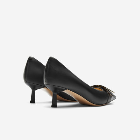 Nine West/玖熙尖头细跟鞋女2026新款金属搭扣通勤浅口单鞋休闲鞋